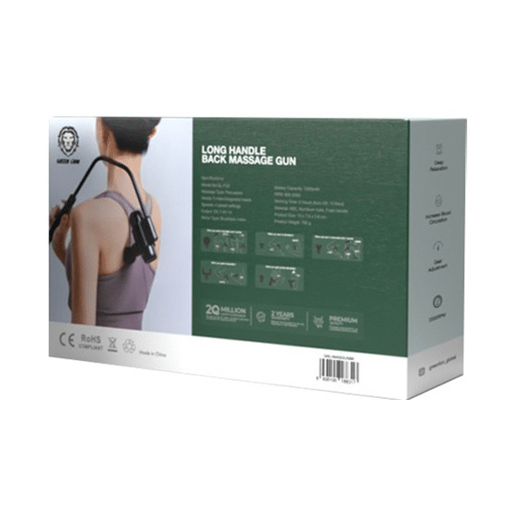 ماساژور تفنگی گرین لاین Green Lion مدل long handle massage gun - Image 4