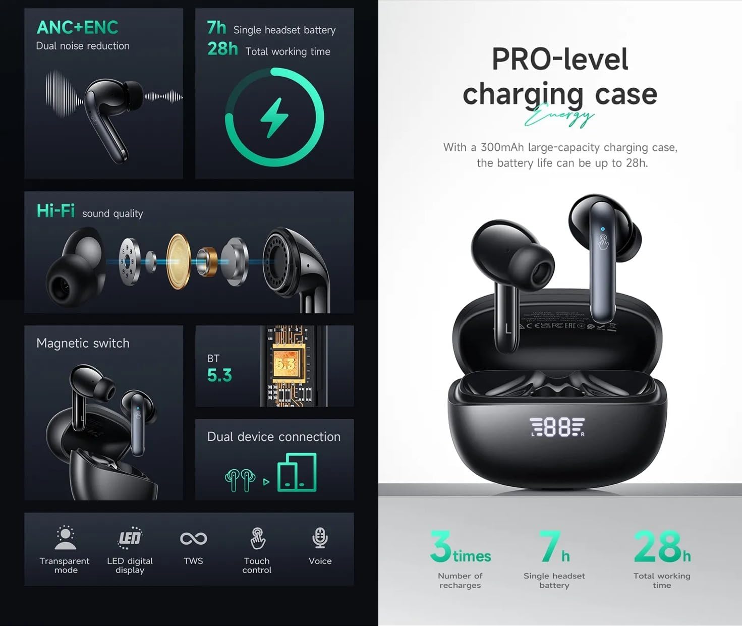 هدفون بلوتوثی هوکو hoco مدل EQ5 - Image 3