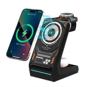 شارژر رو میزی بی سیم کربی CRBE مدل W102 3IN1