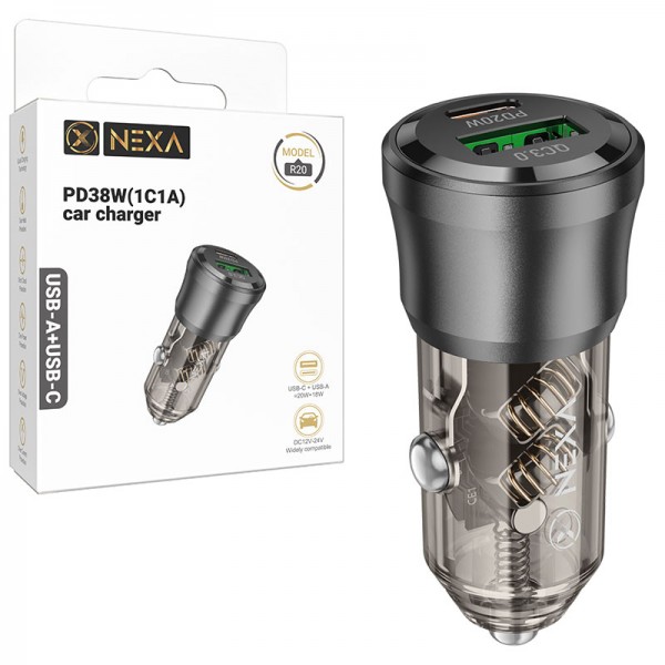 شارژر فندکی 38 وات دو پورت نکسا (NEXA) مدل R220