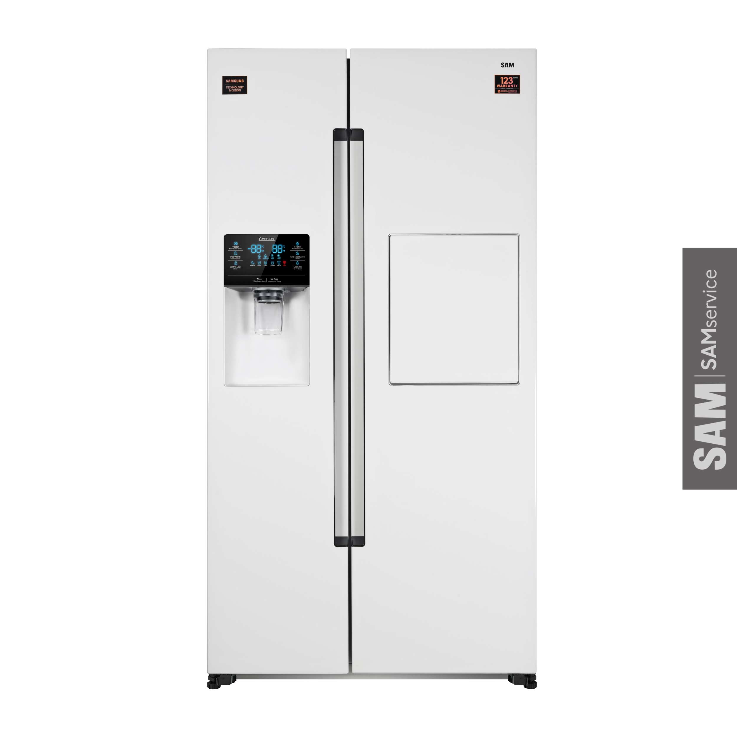 یخچال فریزر سایدبایساید سام SAM مدل ROSSO/W