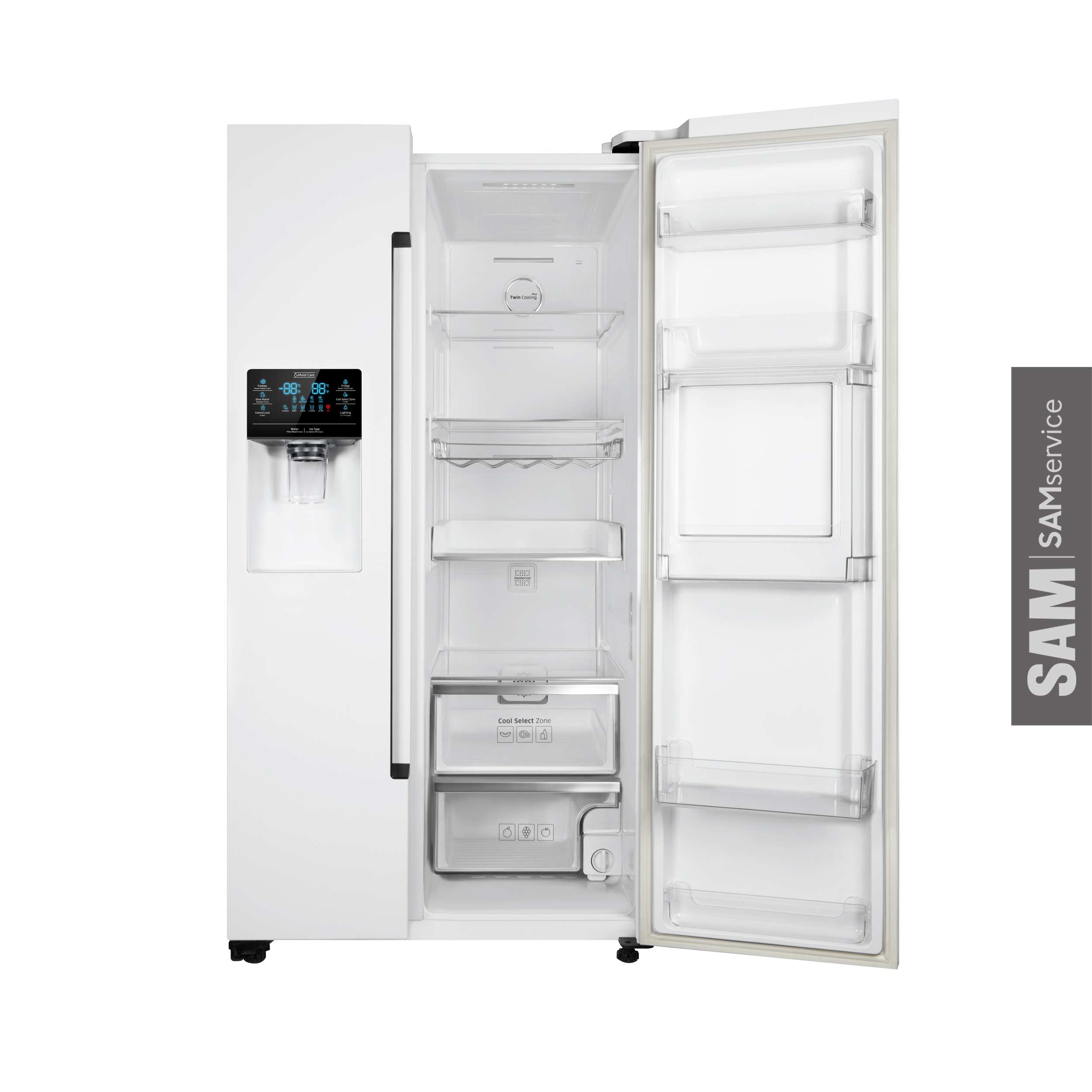 یخچال فریزر سایدبایساید سام SAM مدل ROSSO/W - Image 2