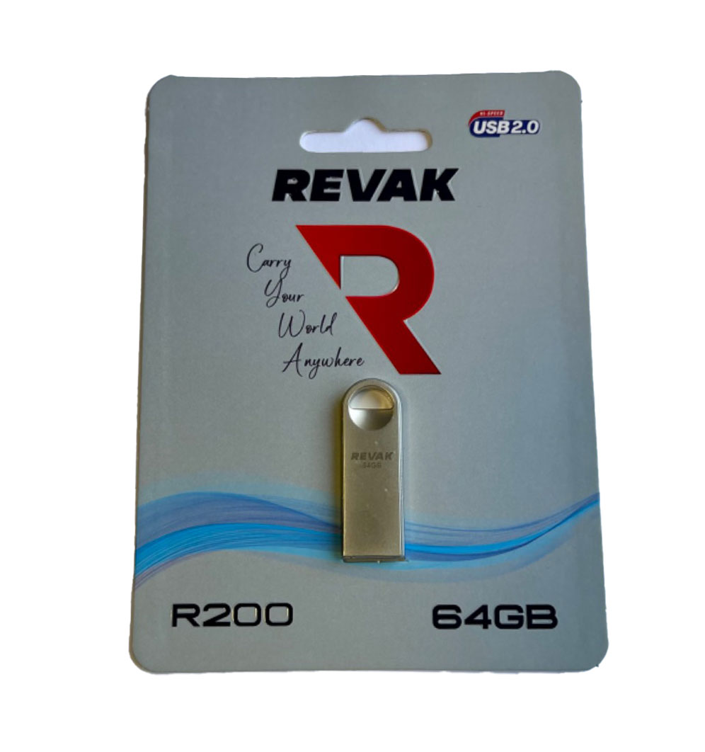 فلش مموری ریواک revak مدل R200 ظرفیت 64 گیگابایت